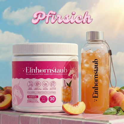 Einhornstaub + Trinkflasche für unterwegs