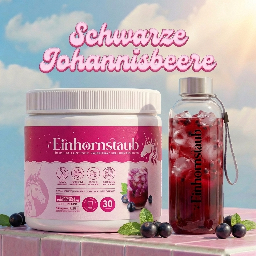 Einhornstaub + Trinkflasche für unterwegs