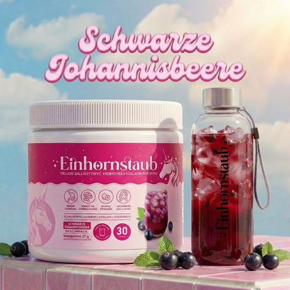 Einhornstaub + Trinkflasche für unterwegs
