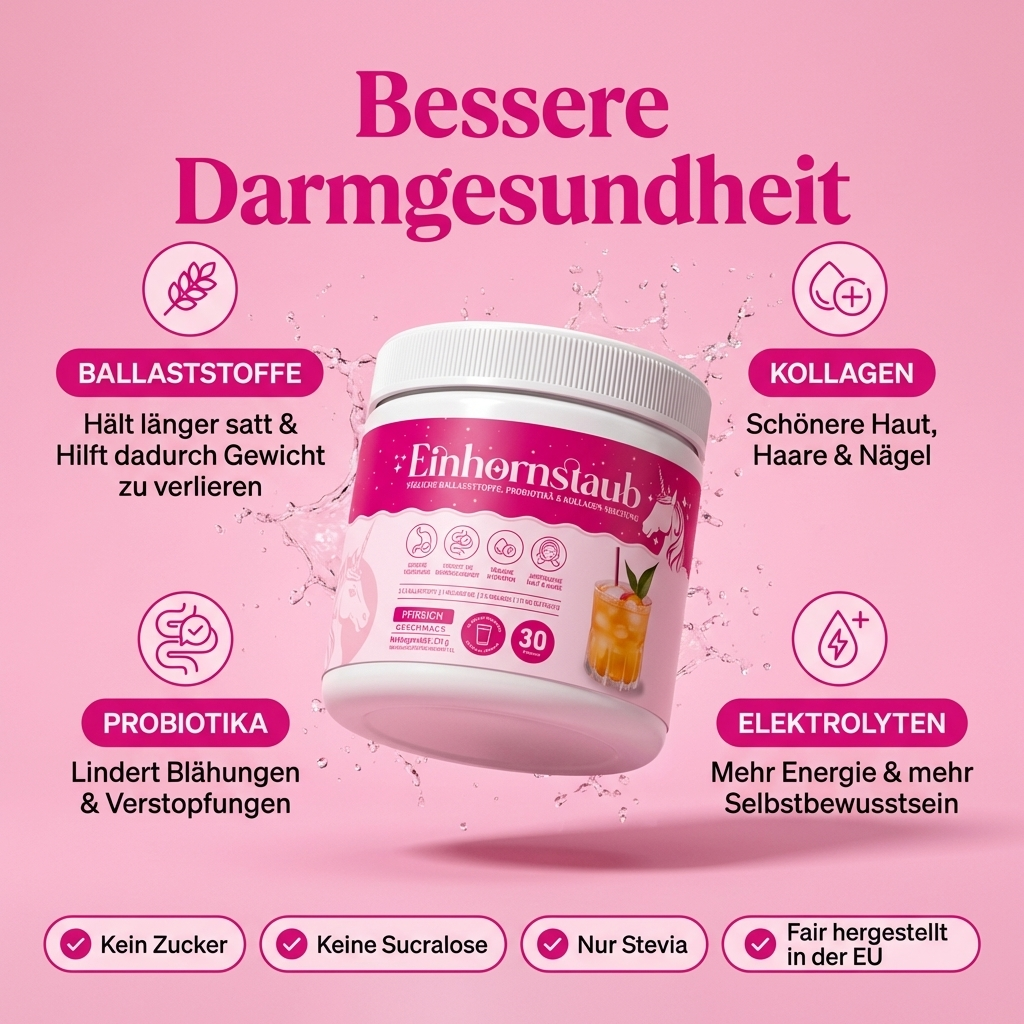 Einhornstaub + Trinkflasche für unterwegs