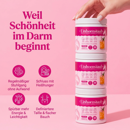 Einhornstaub + Trinkflasche für unterwegs