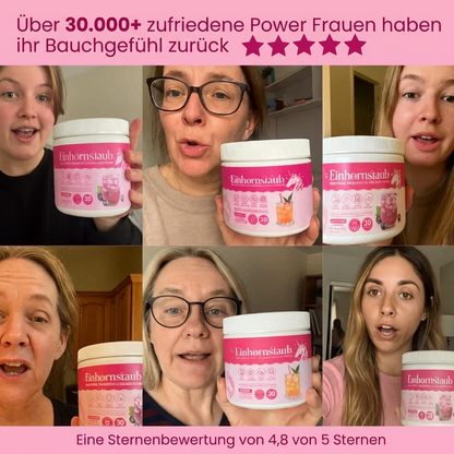 Einhornstaub + Trinkflasche für unterwegs