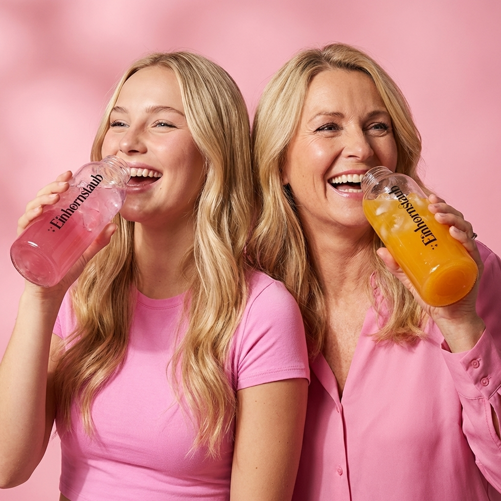 Einhornstaub + Trinkflasche für unterwegs