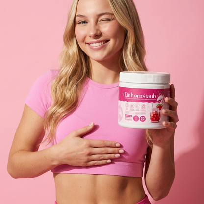 Einhornstaub + Trinkflasche für unterwegs