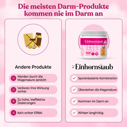 Einhornstaub + Trinkflasche für unterwegs